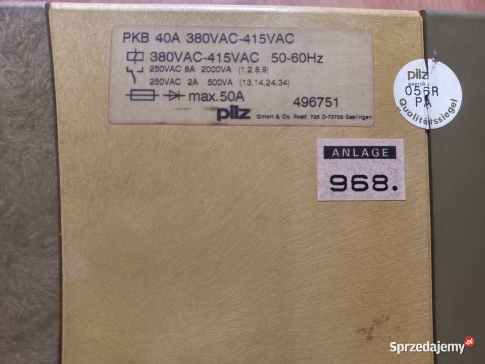 Pilz PKB 40A 380V AC415VAC Skoczów