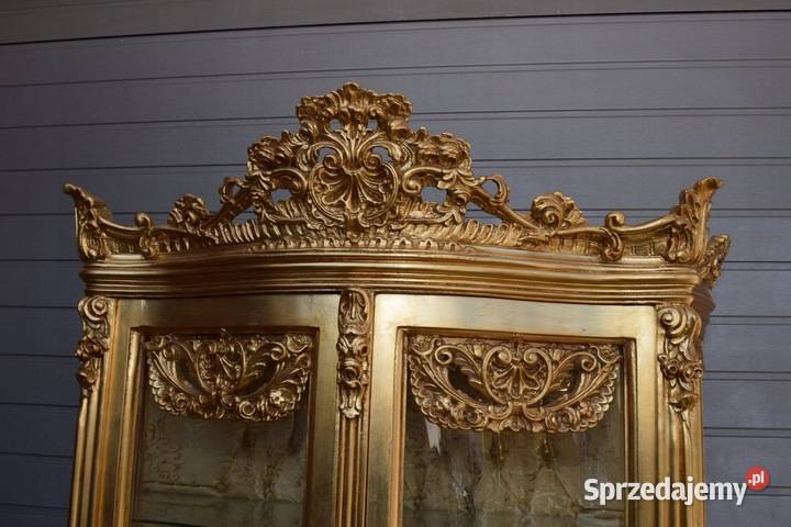 Duża Francuska Witryna 100 Drewno GIĘTE SZYBY Kraków