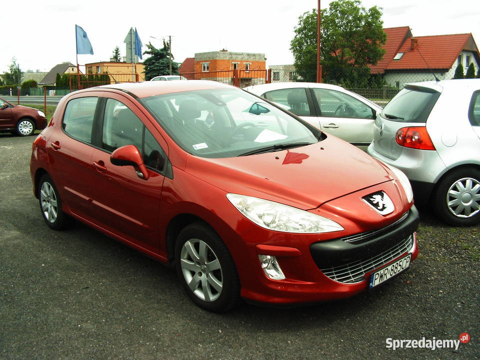 Peugeot 308 16 HDi 2009 r Rok produkcji 2009 wielkopolskie Września