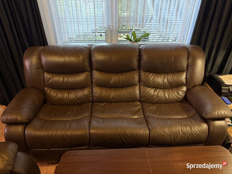 Duży skórzany komplet wypoczynkowy 321 Zawiercie