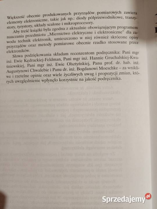 Miernictwo elektryczne i elektroniczne J ISBN 1995 Poznań