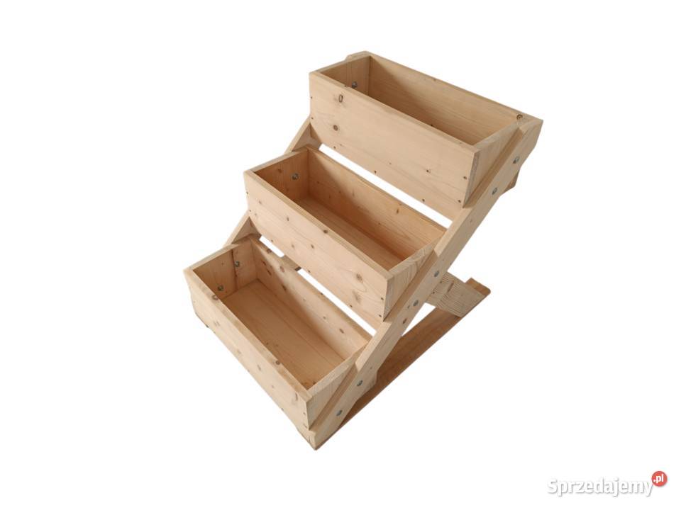 Kwietnik kaskadowy 70x54x595 surowe drewno Miechów