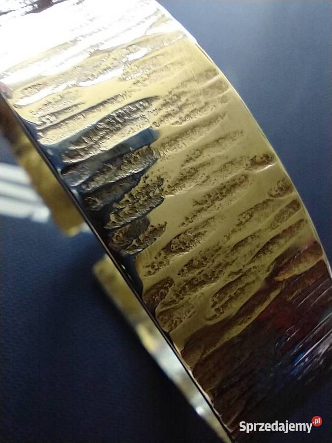 Bransoletka mosiądz szer 16 metaloplastyka Łódź