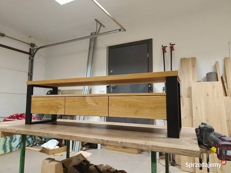 Szafka RTV lity dąb 120200 Loft Rzeszów