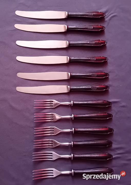 Komplet sztućców Gerlach z bakelitowymi Koźminek sprzedam