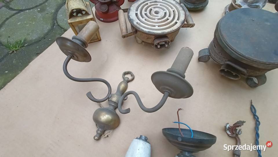 Stara lampa naftowa wisząca lampka biurkowa Skarżysko-Kamienna