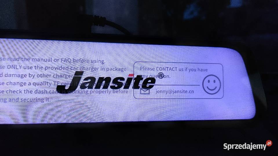 Video rejestrator samochodowy Jansite podwójną Posługowo sprzedam