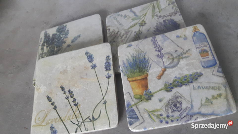 Zestaw czterech podstawek ceramicznych Otwock