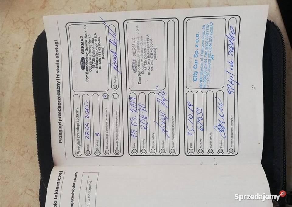 Ford Mondeo Mk5 krajowy serwisowany w ASO niski Wieluń