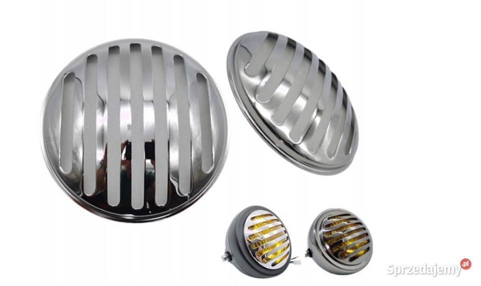 Grill kratka chrom na lampę motocyklową 575 cala