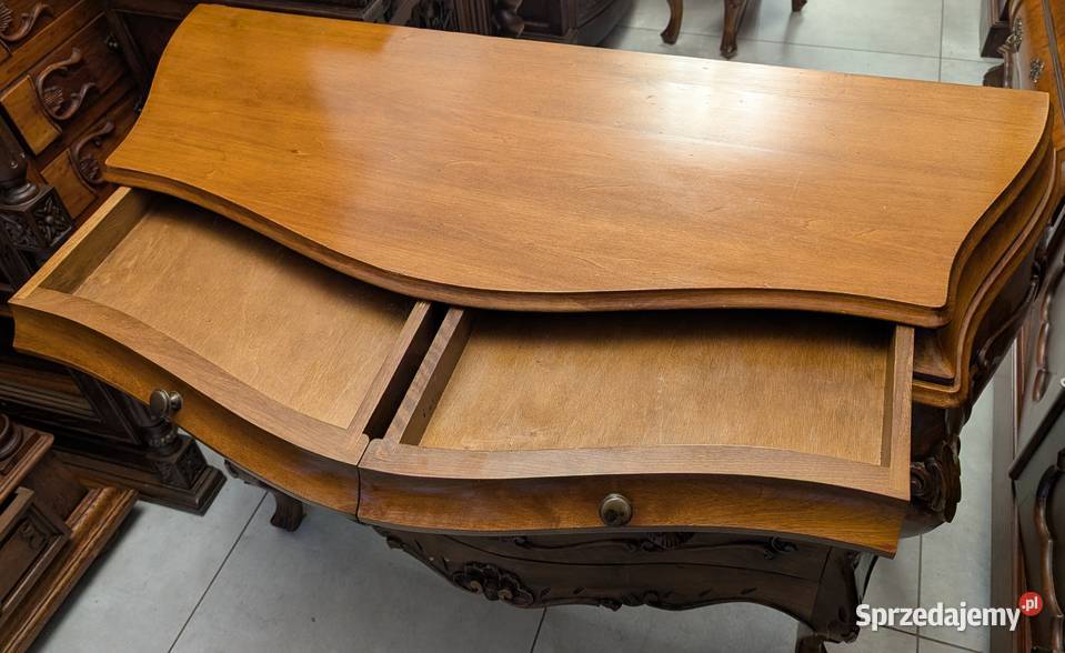 Wspaniała komoda neobarokowa orzech sklep Dąbrowa Górnicza