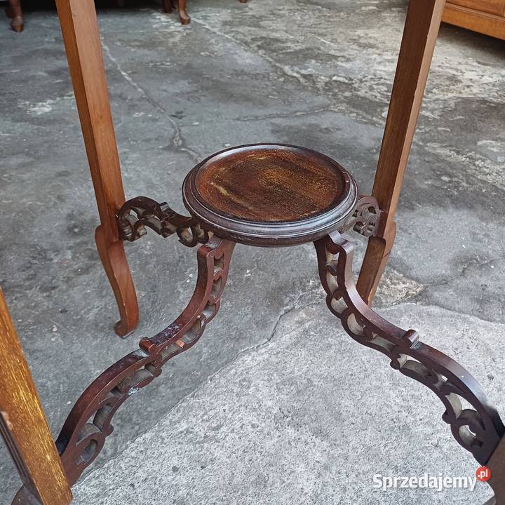 Antyczny Stolik Kwietnik w stylu Edwardiańskim wielkopolskie sprzedam