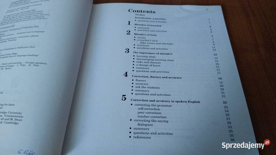 Mistakes and correction Julian Edge pomorskie Gdańsk
