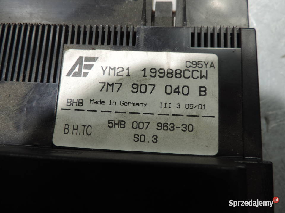 PANEL KLIMATYZACJI SEAT ALHAMBRA 7M7907040B Nowy Sącz
