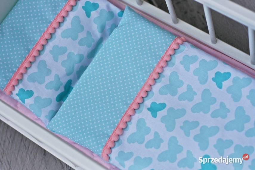 DUŻE DREWNIANE ŁÓŻECZKO LALKI POŚCIEL BAWEŁNIANA Lalki i akcesoria Poznań