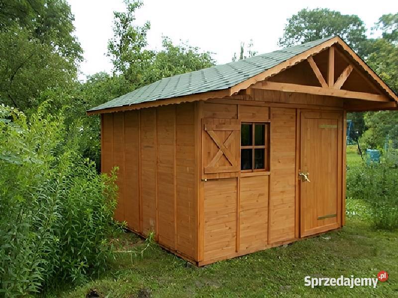 DOMEK NARZĘDZIOWY OGRODOWY DREWNIANY 3x3 DACH Parzymiechy