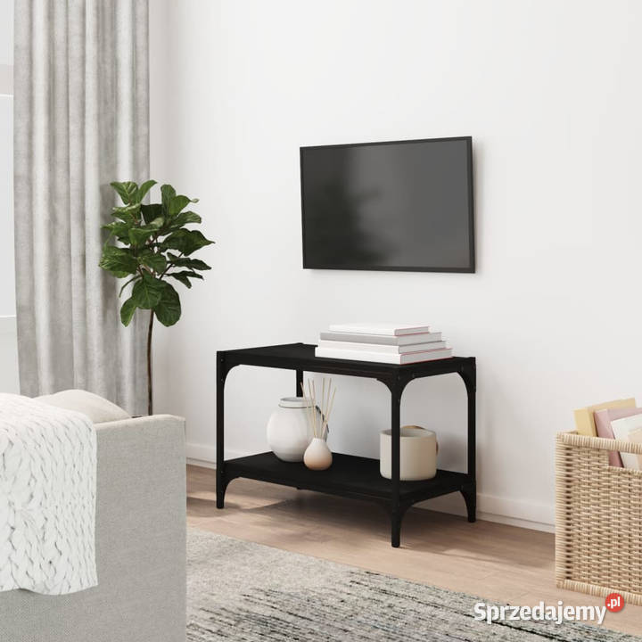 Szafka pod TV czarna 60x33x41 materiał Warszawa