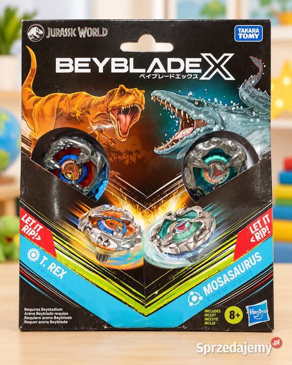Beyblade X Jurassic World TRex vs Mosasaurus Przeźmierowo