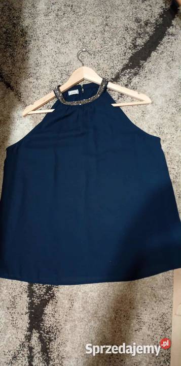 Bluzka damska wieczorowa z żorżety L Bez wzoru Bluzki i koszule Bluzki i koszule Biłgoraj