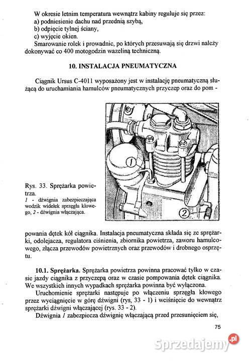Ursus 4011 instrukcja obsługi sprzedam