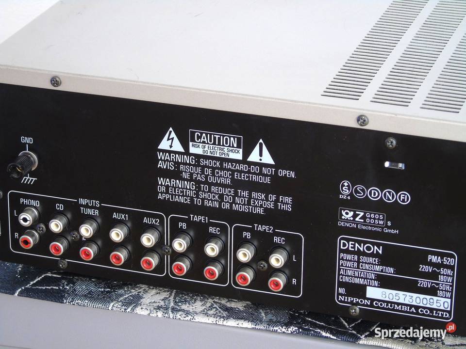 Wzmacniacz Denon PMA520 srebrny świetne stereo Jasło