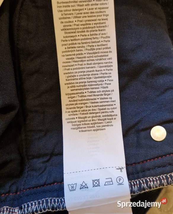 Męskie SPODNIE SZTRUKSOWE granatowe marki lubelskie Lublin