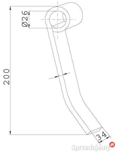 Nóż bijaka 34x196 mm pasuje do Kuhn CK4700 Kamionna sprzedam