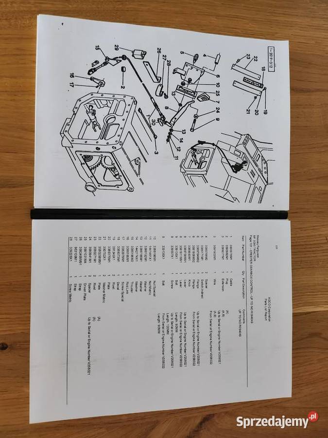 MASSEY FEGUSON 3090 KATALOG CZĘŚCI