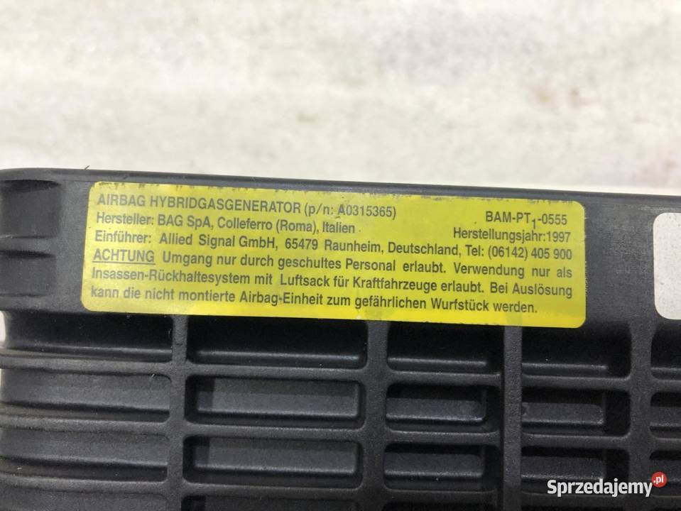 AIRBAG PODUSZKA PASAŻERA OPEL MOKKA 90504787 Poduszki powietrzne