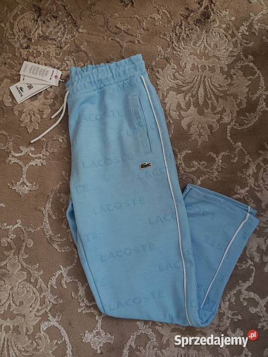 Spodnie dresowe męskie Lacoste Regular Fit niebieski