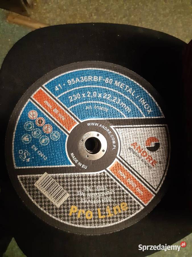 Tarcza do cięcia stali 230x2x22 ANDRE Łęczna