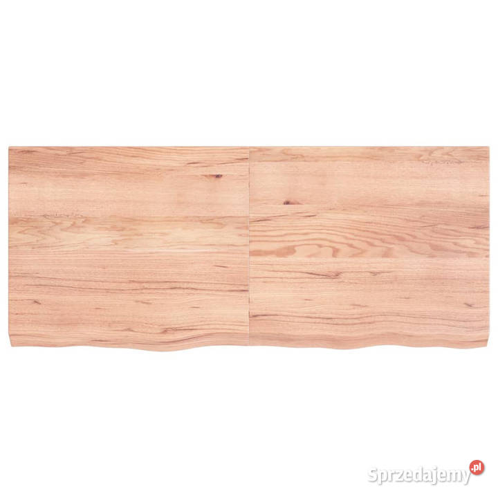 Blat do stołu jasnobrązowy 140x60x26 lite drewno
