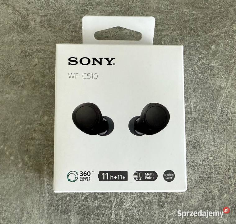 Nowe Sony Słuchawki bezprzewodowe C510 Czarne Łódź