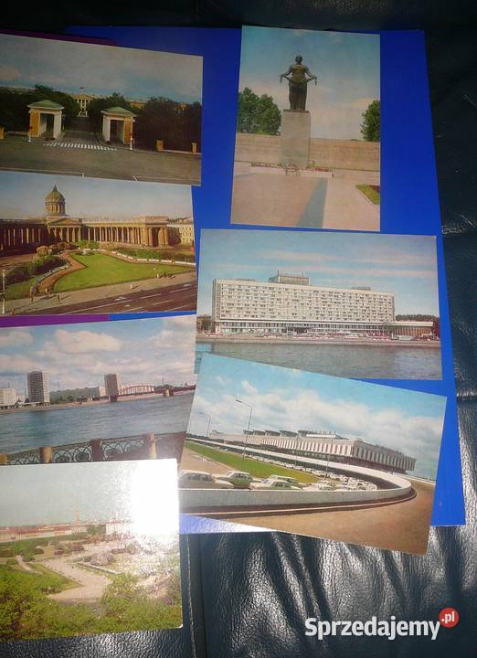 Pocztówki Leningrad 1979 r zestaw 16 dolnośląskie Wrocław