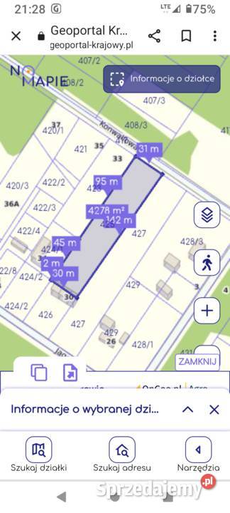 Działka leśna budowlana