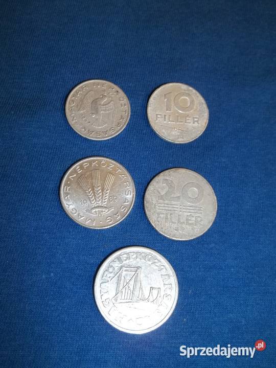 Monetamonety węgierskie 102050 filler520 forint Numizmatyka Łódź sprzedam