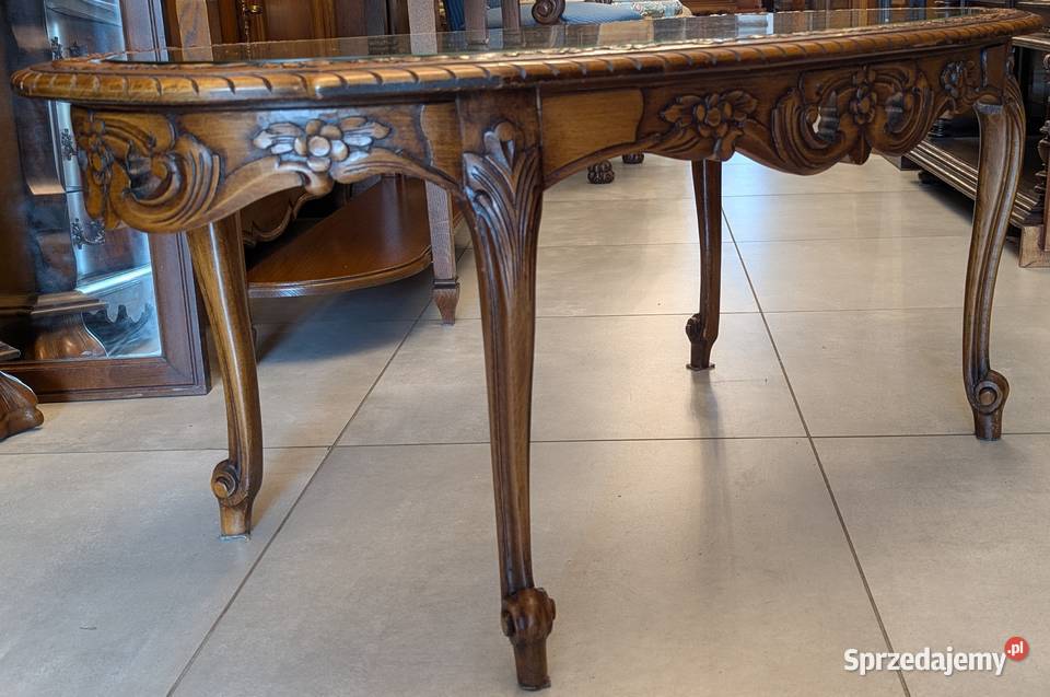 Piękny dębowy stolik ludwikowskisklep Dąbrowa