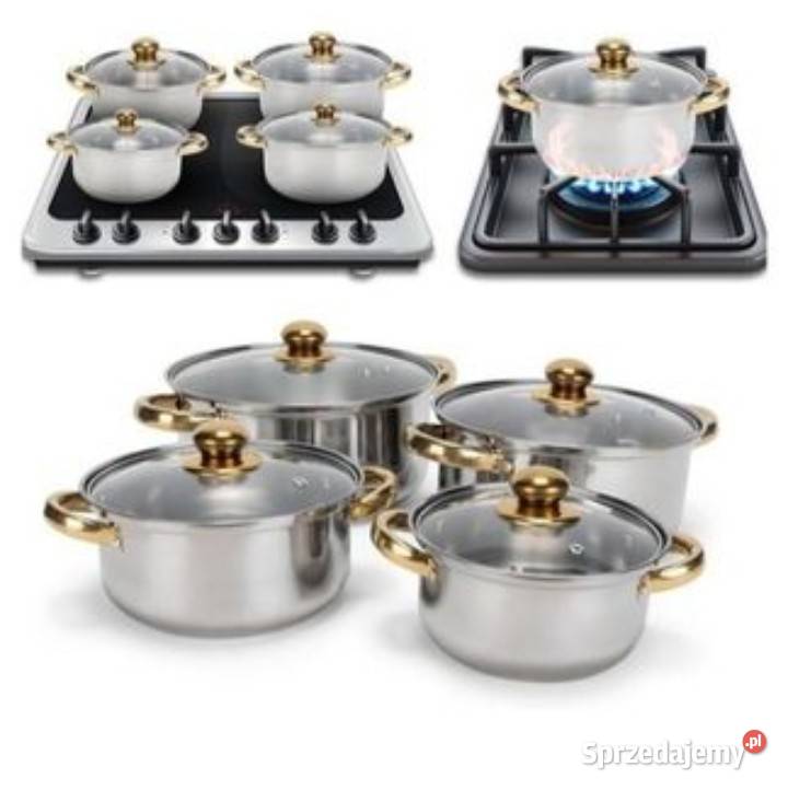 Zestaw garnków cookware set steel 5 Gniezno