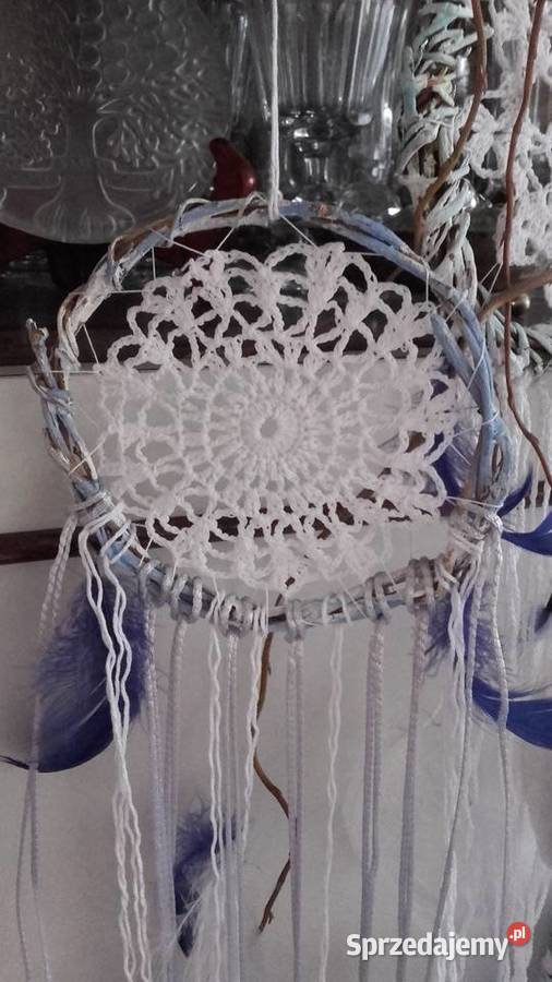 MAŁE ŁAPACZE SNÓW moje autorskie rękodzieło biały Piła