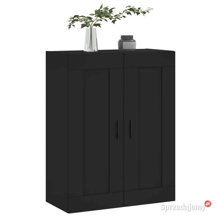 Szafka wisząca czarna 695x34x90 materiał Pozostałe