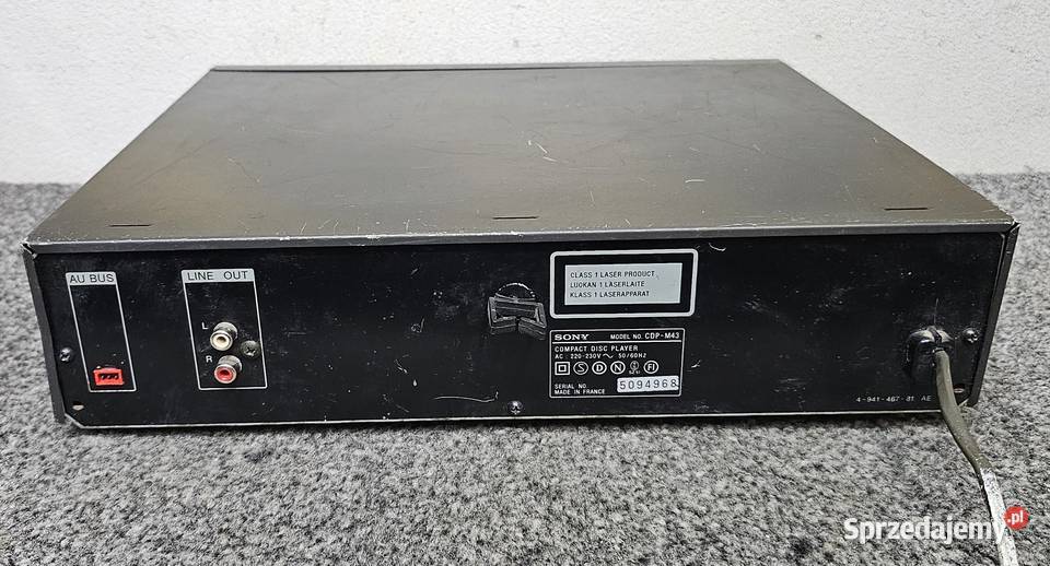 Odtwarzacz płyt Sony CDPM43 czyta płyty wysyłka małopolskie Kraków sprzedam