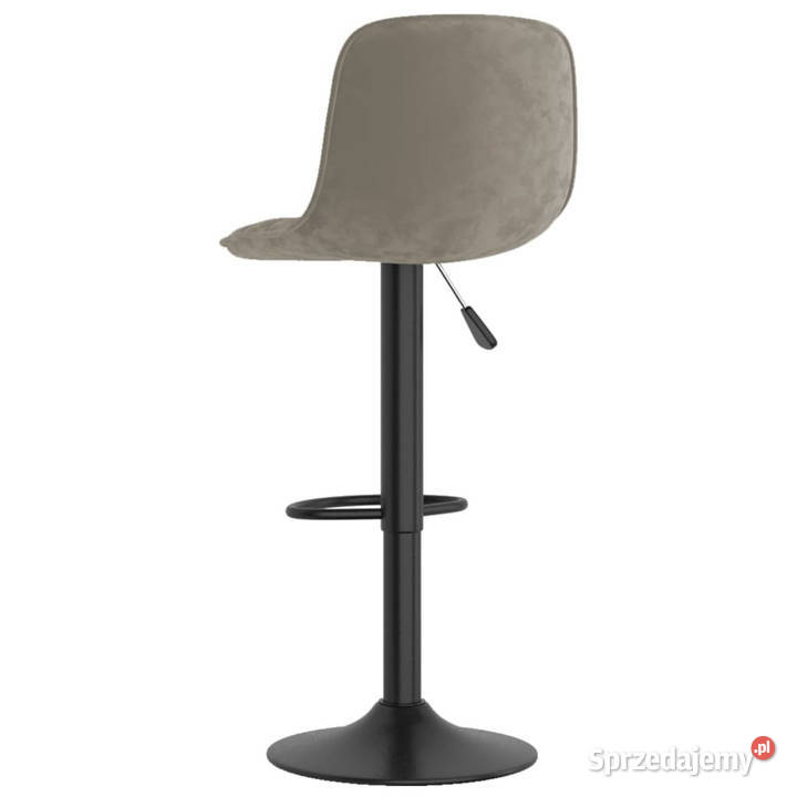 Hoker jasnoszary obity aksamitem WM333980 Krzesła Warszawa