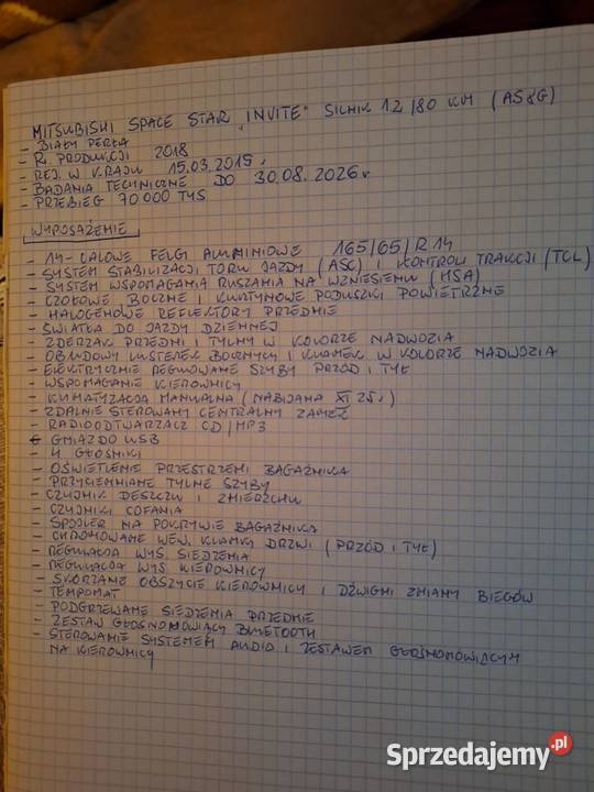 SPRZEDAM MITSUBISHI SPACE STAR INVITE przyciemniane szyby śląskie Wilkowice