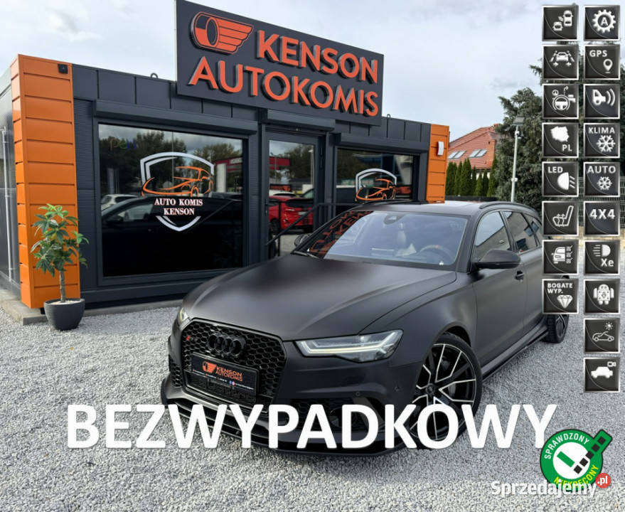 Audi RS6 EXCLUSIVE Bezwypadek HEAD UP Kamera 360 Rok produkcji 2016 RS6