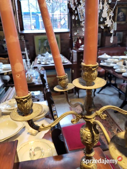 Świecznik mosiężny na 5 świec Rybnik sprzedam