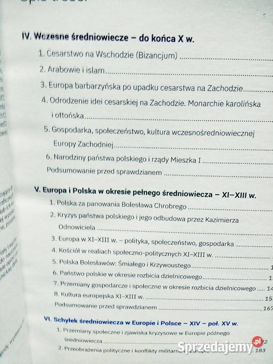 Historia operon średniowiecze nowe podręczniki Warszawa sprzedam