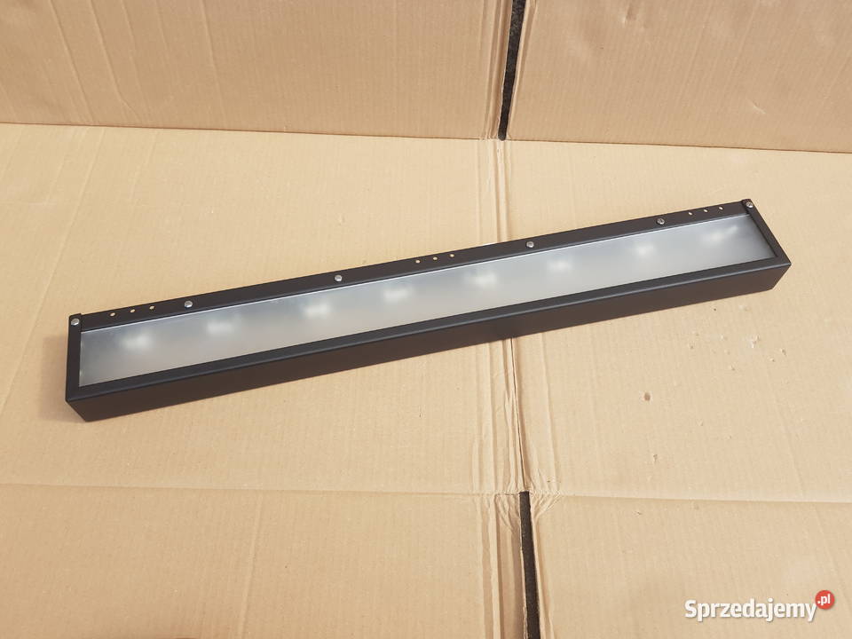 Kinkiet ścienny PÓŁKA PODŚWIETLANA lustro CZARNA Kinkiety Warszawa