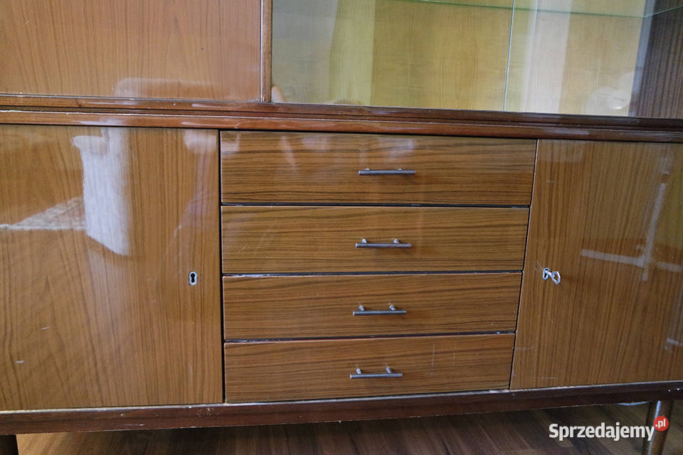 Stary kredens politura kalwaryjski antyk Toszek