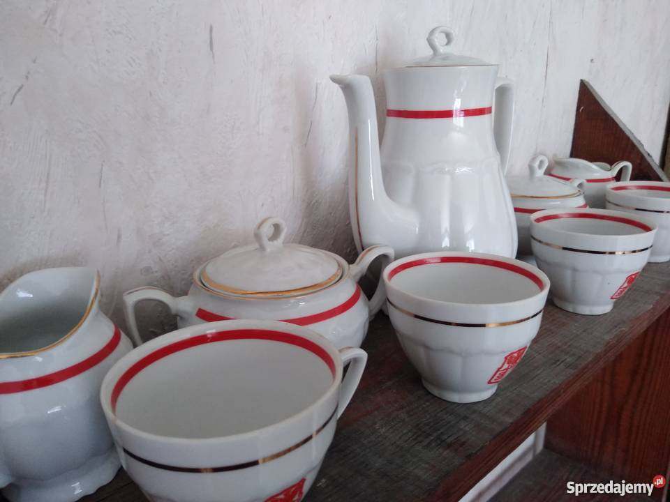 Serwis do kawy porcelana Bogucice edycja Dąbrowa Górnicza