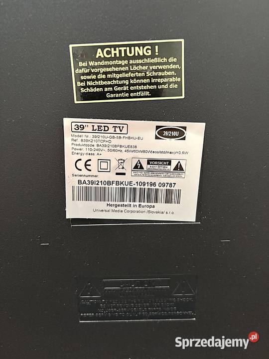 Telewizor LED Blaupunkt BN39H1032EEB 39 HD Ready Elbląg